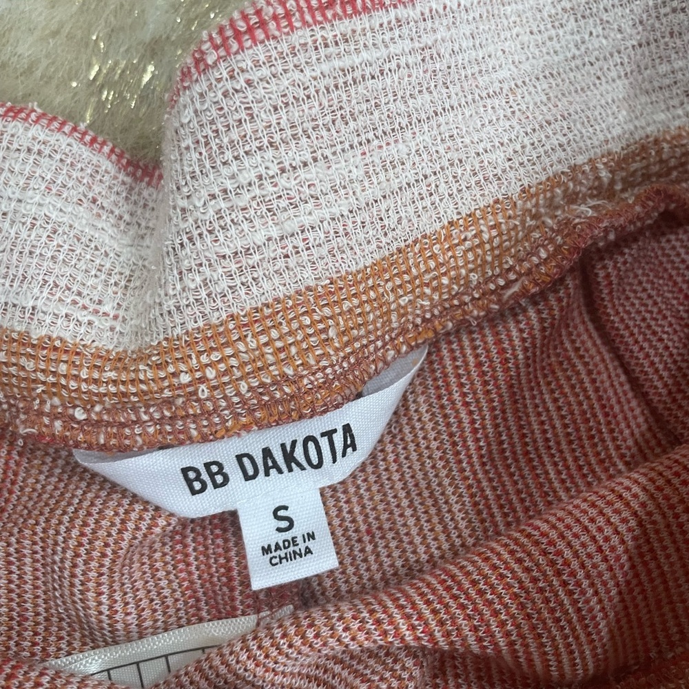 BB Dakota pink striped textured high waist palazzo wide leg pants - Picture 5 of 7
